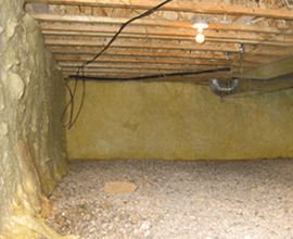 Crawl Space Moisture Mitigation
