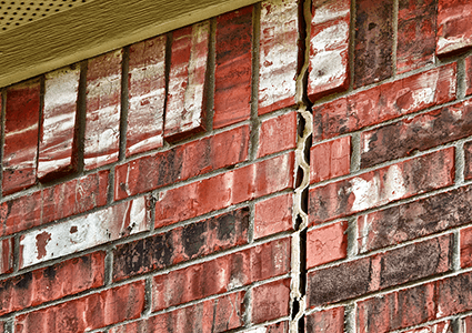 Stair Step Cracks in Birdsnest